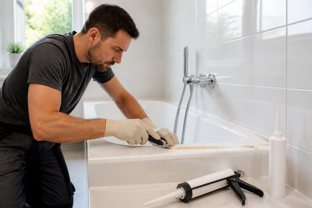 découvrez comment changer facilement un joint de silicone dans la salle de bain grâce à notre guide étape par étape, pour une étanchéité parfaite et un rendu propre.