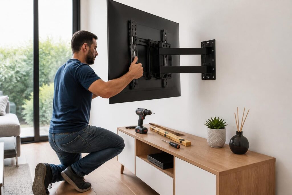 apprenez à fixer votre téléviseur au mur en toute sécurité grâce à nos conseils pratiques et faciles à suivre pour un résultat stable et esthétique.