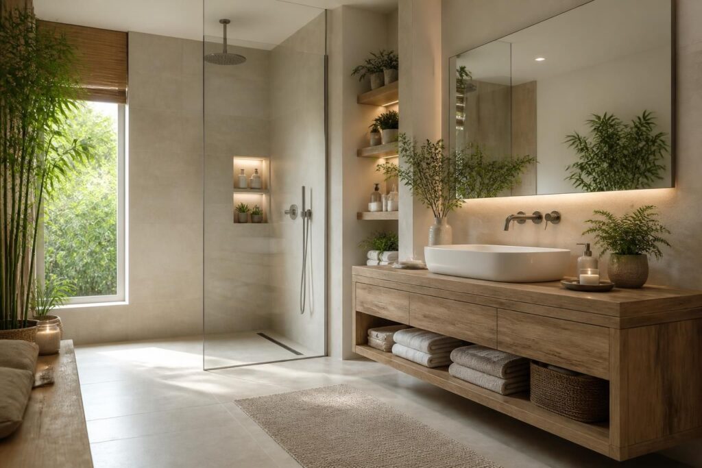 découvrez des idées déco pour aménager une salle de bain zen et fonctionnelle, alliant design épuré et praticité pour un espace de détente optimal.