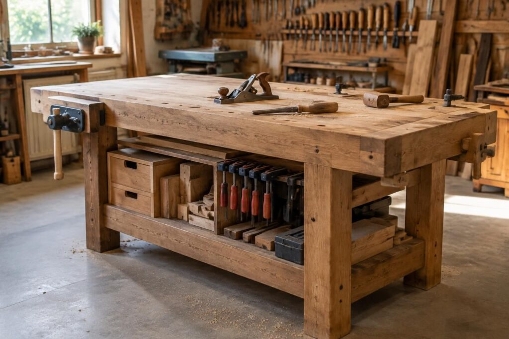 découvrez comment fabriquer un établi en bois solide et pratique, avec des conseils simples pour aménager un atelier fonctionnel et durable.